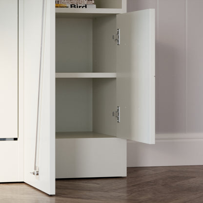 Aegis Queen Murphy Bed with Desk and Integrated Storage - USB Powered