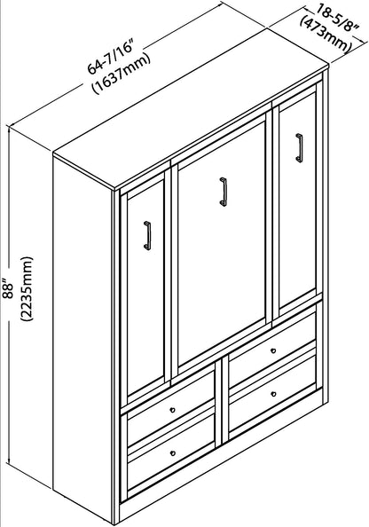 Azores Queen Murphy Bed