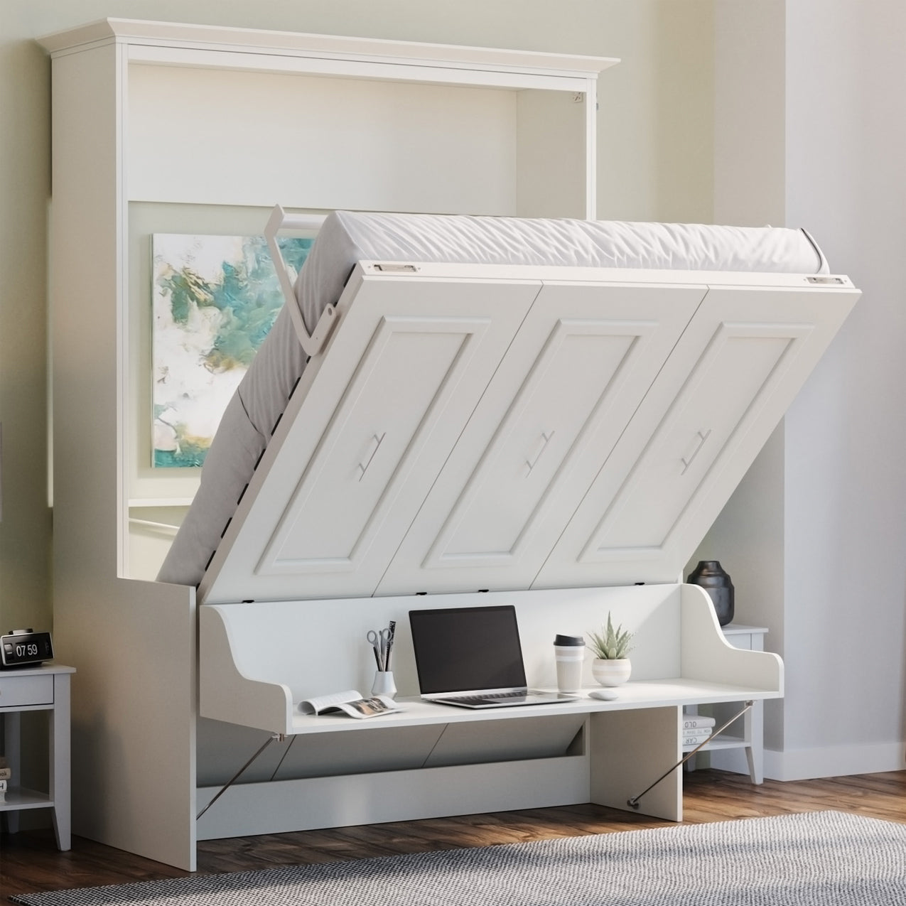 Alegra Queen Murphy Bed with Desk
