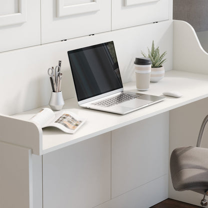 Alegra Full Murphy Bed with Desk and Double Side Towers