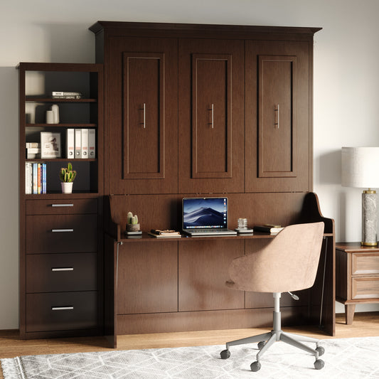 Carsyn Queen Murphy Bed with Desk and Single Tower